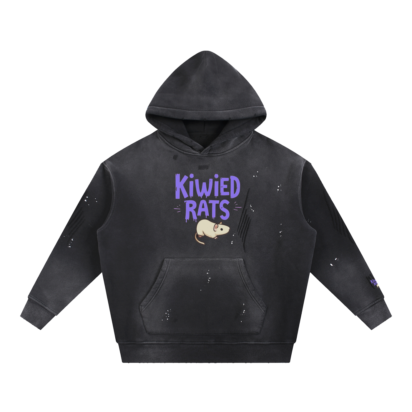 Kiwied Rats Fleece Hoodie
