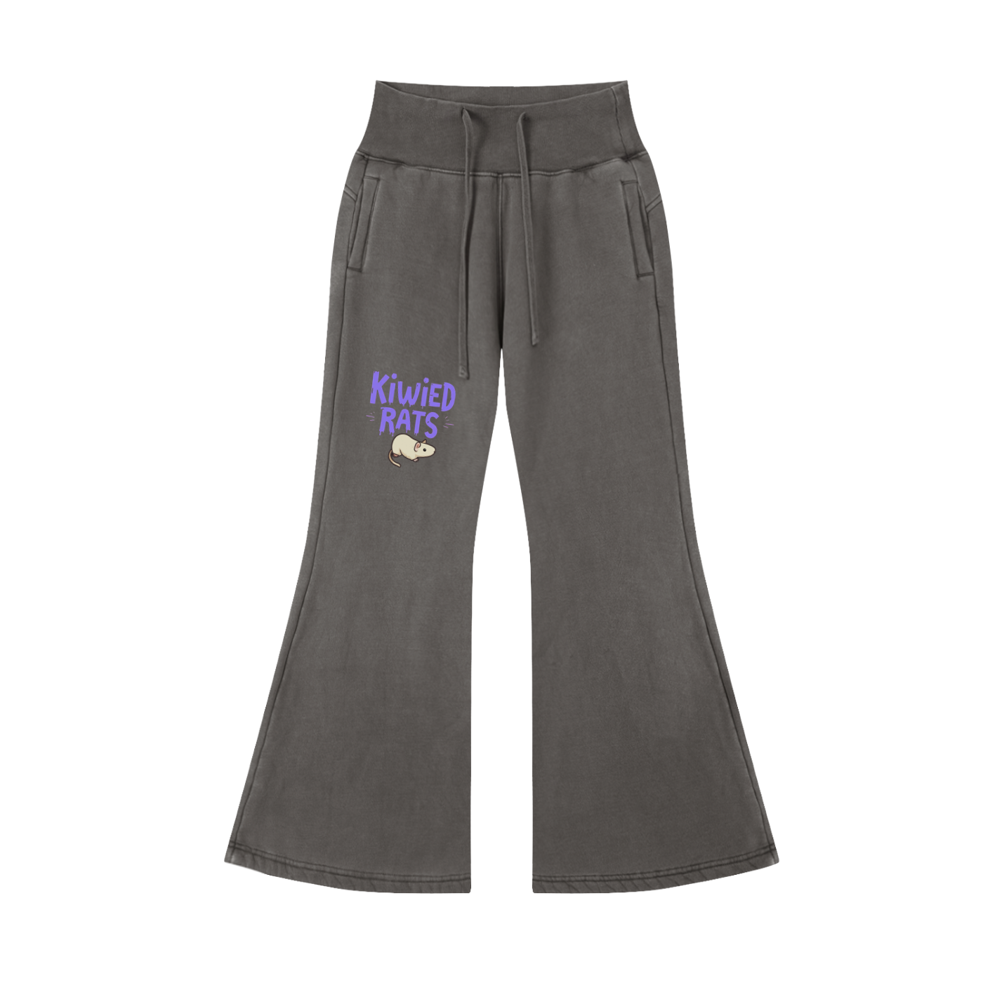 Kiwied Rats Flared Fleece Pants