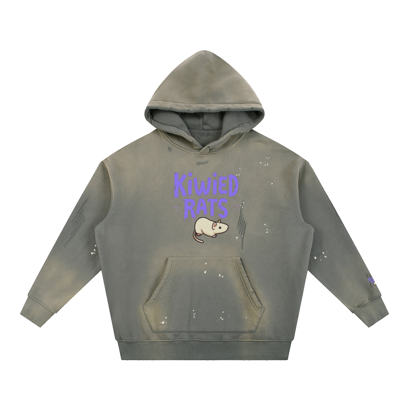 Kiwied Rats Fleece Hoodie