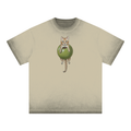 Cat In An Olive T-Shirt