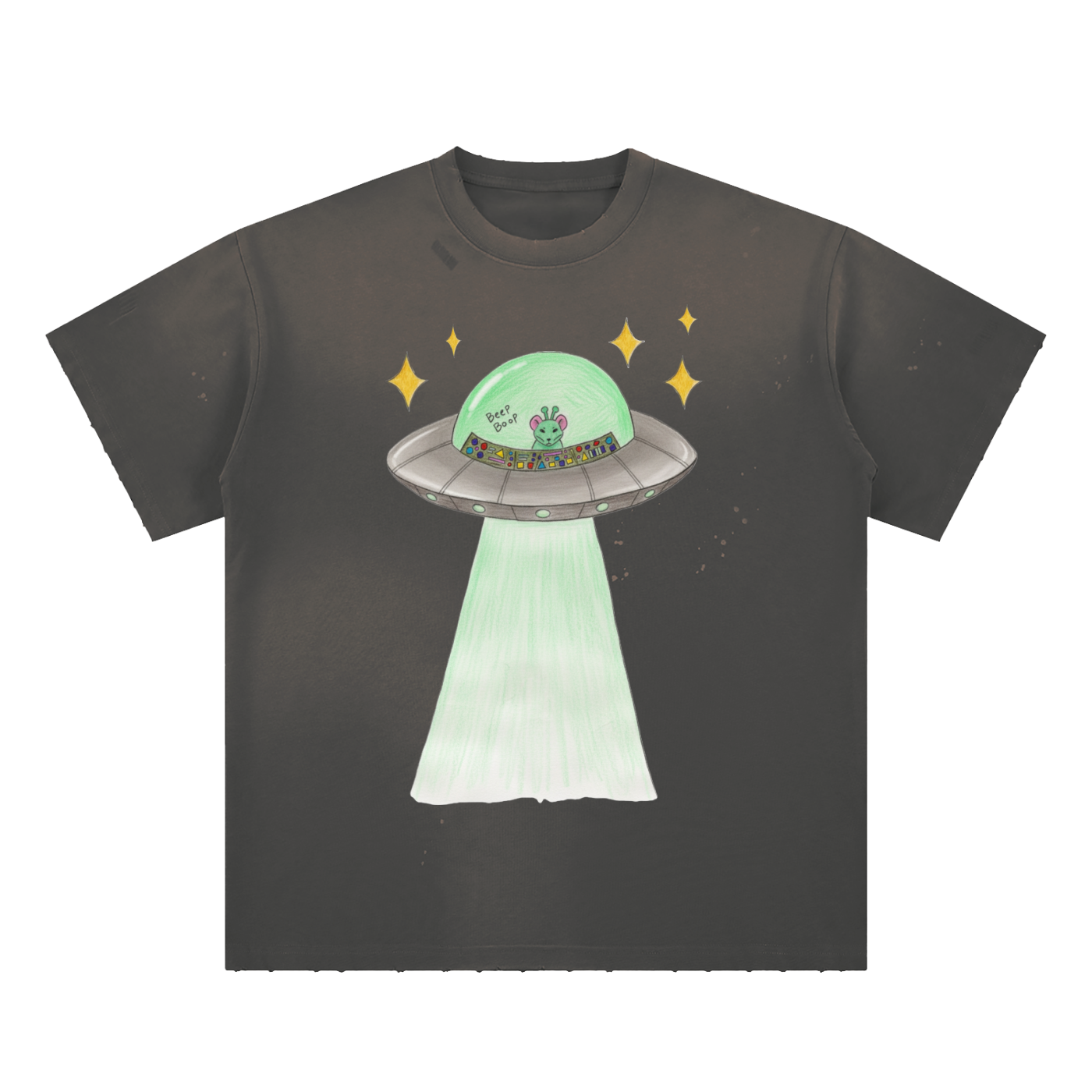 Space Rat Star Splatter T-Shirt
